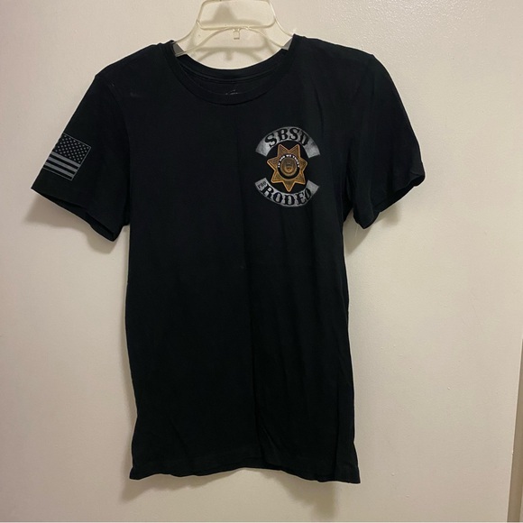 Midnight Platoon Womens Graphic  T Shirt S SBSD San Bernardino Sheriffs Rodeo CA - Picture 6 of 8